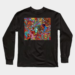 Trippy Cartoon Long Sleeve T-Shirt